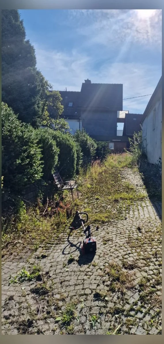 Hofzufahrt Kopfsteinpflaster vorher und nachher – vorher